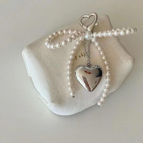 Pearl Bow Keychain Coquette Aesthetic Keychain Keyrings Bag Charms Pruse Car Charms Keychain in Saudi Arabia