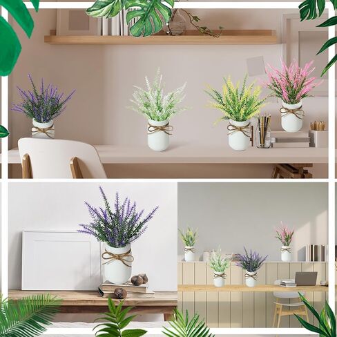 4 Pack Daisy Mason jar Table Centerpiece Faux Flowers with Vase Summer Table Decor Include 4 Silk Artificial Flowers 4 Mason Jar and Jute Rope for Summer Farmhouse Office Kitchen in Saudi Arabia