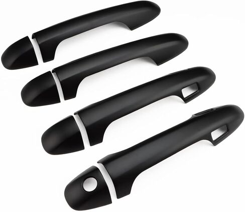 غطاء مقبض الباب الخارجي متوافق مع 2016-2020 2021 2022 2023 Toyota Tacoma Accessories واقيات مقبض الباب لتاكوما أسود لامع مع فتحتين للمفاتيح الذكية in Saudi Arabia