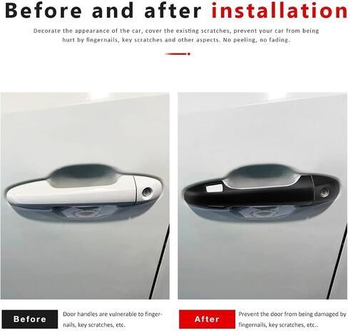 غطاء مقبض الباب الخارجي متوافق مع 2016-2020 2021 2022 2023 Toyota Tacoma Accessories واقيات مقبض الباب لتاكوما أسود لامع مع فتحتين للمفاتيح الذكية in Saudi Arabia