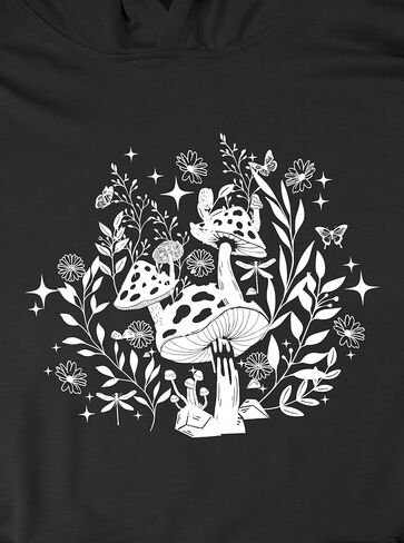 Remidoo Women's Sun and Moon Graphic Hoodies Oversized Long Sleeve Pullover Sweatshirt with Pocket in Kuwait