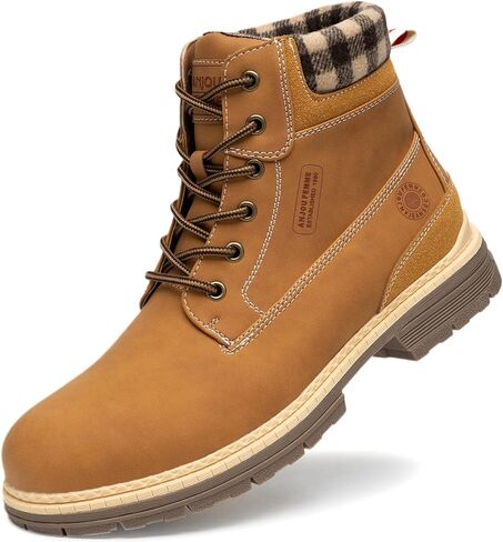 ANJOUFEMME Winter Hiking Boots Men Waterproof, Warm Work Trekking Boots for Men in Saudi Arabia