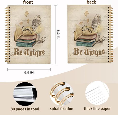Books Lovers Hardcover Spiral Notebook,Vintage Retro Notebook,So Many Books So Little Time Journal,Positive Notebook for Coworker Teacher Student 5.5x8.3 in Saudi Arabia