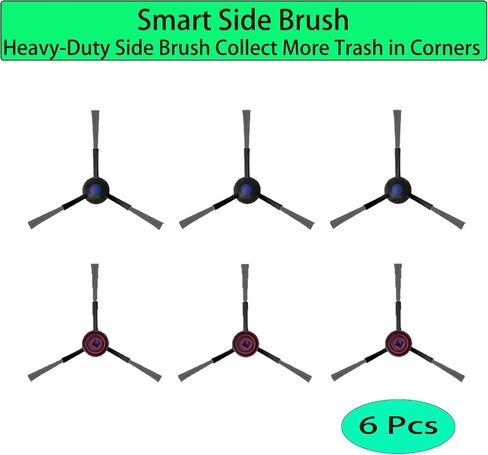Replacement for Yeedi C12 Series Accessories: Replace Parts for Yeedi C12 PRO PLUS Robot Vacuum and Mop 1 Main Brush 6 Side Brush 4 Filter 4 Mop Pad (15 Pack) in Saudi Arabia