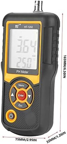 اختبار HT-1202 الرقمية عالية الدقة جهاز اختبار جودة المياه 0 ~ 14PH جهاز قياس درجة الحرارة للمياه/حمام السباحة/الزراعة المائية in Saudi Arabia
