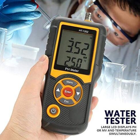 اختبار HT-1202 الرقمية عالية الدقة جهاز اختبار جودة المياه 0 ~ 14PH جهاز قياس درجة الحرارة للمياه/حمام السباحة/الزراعة المائية in Saudi Arabia