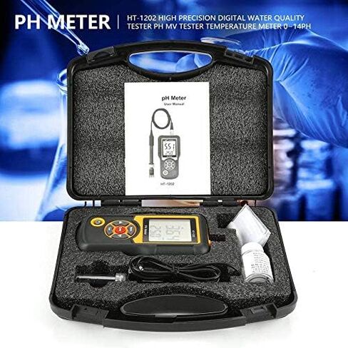 اختبار HT-1202 الرقمية عالية الدقة جهاز اختبار جودة المياه 0 ~ 14PH جهاز قياس درجة الحرارة للمياه/حمام السباحة/الزراعة المائية in Saudi Arabia