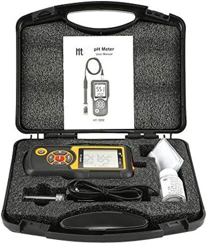 اختبار HT-1202 الرقمية عالية الدقة جهاز اختبار جودة المياه 0 ~ 14PH جهاز قياس درجة الحرارة للمياه/حمام السباحة/الزراعة المائية in Saudi Arabia