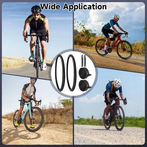 2 PCS 700x38c Bike Tires and 2 PCS 700 x 35/43C Bike Inner Tubes with Valve 48mm, Bicycle Tires 700x38c with 2 Tire Levers, Replacement 700c Gravel Tires for Road Bicycle Gravel Bike in Saudi Arabia