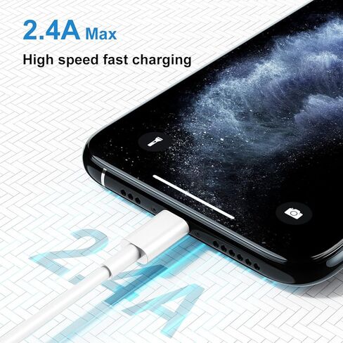 [Apple MFI Certified iPhone Charger Cable 16 Ft/5M, Extra Long USB to Lightning Cable 15 Feet,Apple Charging Power Cord 16 Foot for iPhone 14 13 12 11 Pro Max Mini XR X 9 8 7Plus 6 6s ipad in Kuwait