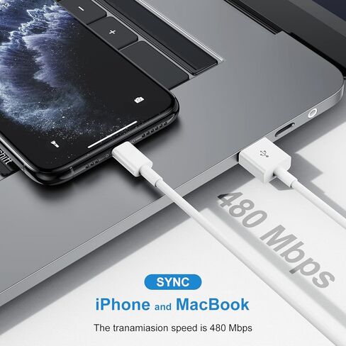 [Apple MFI Certified iPhone Charger Cable 16 Ft/5M, Extra Long USB to Lightning Cable 15 Feet,Apple Charging Power Cord 16 Foot for iPhone 14 13 12 11 Pro Max Mini XR X 9 8 7Plus 6 6s ipad in Kuwait