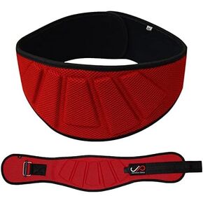 JP Weightlifting 6" Belt for Limber Back Support Workout on Fitness Equipment Auto Lock Men and Women