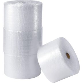 Boxes Fast BFBWUP12S12P UPSable Perforated Air Bubble Rolls, 1/2" x 12" x 125', Clear (Pack of 4)