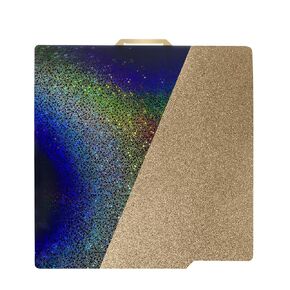 Smooth PER Build Plate for Bambu Lab X1/X1C/X1E/A1/P1P/P1S, Flexible Abstract Water Ripples+Wood Grain PER Effect Sheet Spring Steel Plate 257x257mm for Bambu Labs