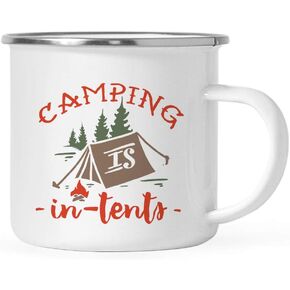 Andaz Press 11oz. Stainless Steel Camping Coffee Mug Gift, Papa Bear, 1-Pack, Birthday Christmas Outdoors Metal Enamel Campfire Cup