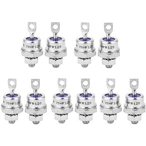 5 Pairs Rectifier Diode Spiral for Battery Charging 70HFR120/70HF120 Forward Reverse Replacement Spiral Rectifier Diode Kit 1200V 70A