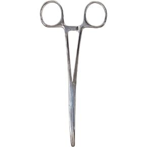 Hemostat Rankin Kelly Forceps Curved 6.25-Inch Stainless Steel Screw Joint Serrated Curved