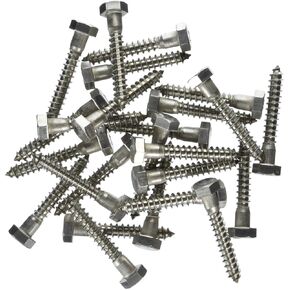 832036 5/16 x 2-Inch Stainless Steel Hex Lag Screw, 50-Pack