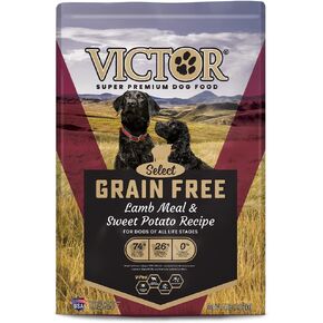 Victor Super Premium Dog Food – Grain Free Lamb Meal & Sweet Potato Recipe - Dry Dog Food for Dogs of All Life Stages – High Protein Dry Dog Food for All Normally Active Dogs, 30 lb