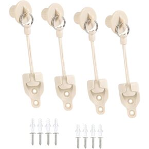 Sunshade Shade Hardware Bungee kit and End Cap Coolaroo Replacement Part for Coolaroo Outdoor Roller Shade Rollershade Part coolaroo Shades Replacement Parts (Beige, Bungee Kit+End Cap 2 Set)