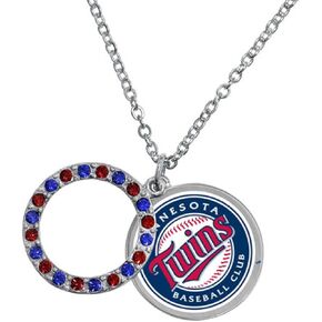 Game Time Offical MLB MINNESOTA TWINS Disc Necklace