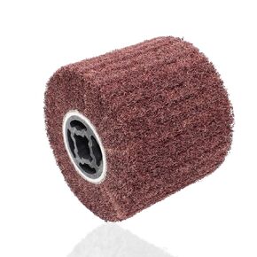 Abrasive Polishing Wheel Surface Treatment Wheel Burnishing Tool for Stainless Steel Metal Polishing Paint,120 x 100 x 19mm (60 Grit)