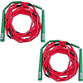 Double Dutch Jump Rope 14ft, 2 Pack | 2" Beaded Double Dutch Jump Rope for Adults & Kids | Made with Unbreakable Handles and Shatterproof Beads
