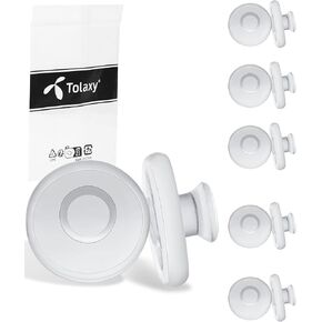 5 Pairs Push-in Eyeglass Nose Pads, 9mm Clear Glasses Replacement Nose Pieces, Anti-Slip Soft Silicone Nose Bridge Pads