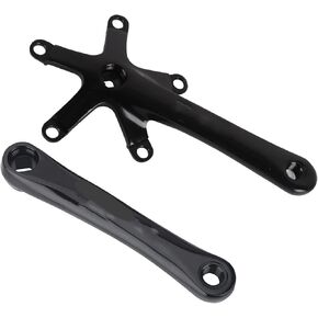 Bike Cranksets,Crank Arms 1 Pair 170MM 130 BCD Bike Alloy Left and Right Crank for Single and Two Piece Road Chainring (Black), SPYMINNPOOu6o9c3svgy-01