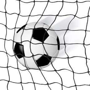 HyDren 2 Pcs Soccer Replacement Goal Nets Sports Netting Barrier for Soccer Football Backstop Nets Black Soccer Goal Nets