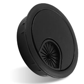 Uenhoy 2 Inch Metal Desk Grommet Black Wire Cable Hole Cover for Wire Organizing, Desk Table Grommet for Office and Home
