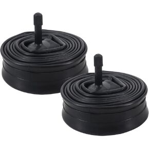 2 Pack 24x1 3/8 Bike Tubes AV32mm Schrader Valve Bicycle Inner Tubes Compatible with 24 x 1 3/8 Bike Wheelchair Tire Tubes