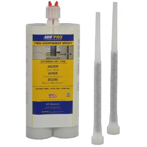 AWF PRO Extended-Set Two-Component Epoxy 20.2 oz, High-Strength Adhesive for Anchoring and Bonding Threaded Rods and Bars in Uncracked Concrete, Chemical Resistant, Gray