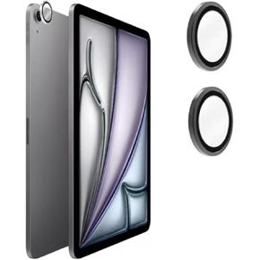 For iPad Air 6 2024 Camera Lens Protector Tempered Glass Screen Protector - 2 Packs -Compatible with iPad Air 11-inch & 13-inch - Silver