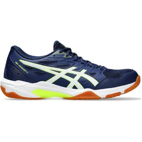 ASICS Men's GEL-ROCKET 11 Volleyball Shoes, 8, PEACOAT/SHOCKING ORANGE in Saudi Arabia