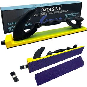 Adjustable Sanding Block Flex Longboard for Hand Sanding 17 inch Length,Hook and Loop Sandpaper for Automotive Sander and Woodworking or Furniture Making,Flexible Sanding Blocks Auto Body