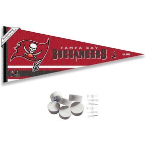 Tampa Bay Buccaneers Pennant Banner and Wall Tack Pads