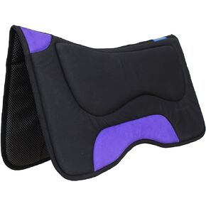CHALLENGER Horse Western Contoured Anti-Slip Shock Absorbing Saddle Pad Purple 39181PR