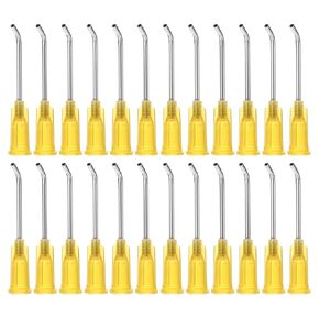 PATIKIL 17Ga x 1 Inch Dispensing Needle Tips, 36Pcs Stainless Steel 45 Degrees Pre Bent Glue Needle Tube Blunt Tips with Luer Lock for Glue Oil Applicator, Brown