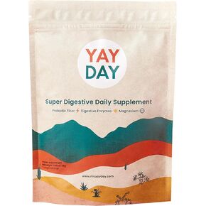 Fiber Powder Travel Kit - Bedtime Fiber Drink, Psyllium Husk & Calming Magnesium, Promote Overnight Digestion, Doctor Recommended - Sleep Better, Poop Better, Live Better - Citrus (30 Servings)