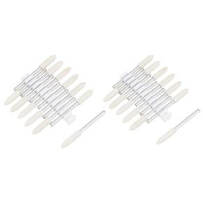 uxcell 3mm 4mm Wool Felt Mounted Points Tapered Polishing Bits Burrs Buffing Wheels with 1/8" Shank 24 Pcs