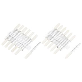 uxcell 4mm Wool Felt Mounted Points Tapered Cylinder Polishing Bits Burrs Buffing Wheels with 1/8" Shank 24 Pcs