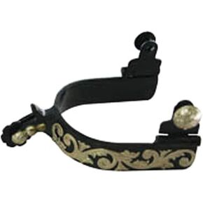 Western BS Floral Rosebud Ladies Spurs