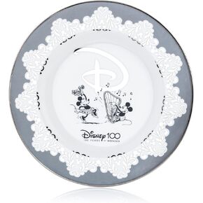 Disney 100 Years Mickey Plate, Fine Bone China, 16.7 × 16.7 × 1 cm, Multicolor