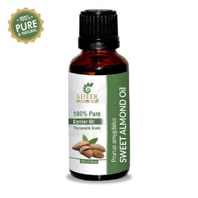 Sweet Almond Oil -(Prunus Amygdalus)- Carrier Oil 100% Pure Natural Undiluted Uncut Therapeutic Grade Oil 0.51 Fl.OZ