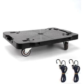 Furniture Dolly,Moving Dolly Connectable Furniture Movers 4 Wheels Heavy Duty Small Flat Dolly Cart Portable Dollies with Wheels 1 Pack,16.5 x 11 inch 440 Lbs Capacity Each Count, Black