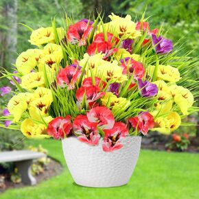 Artificial Flowers Plants Outdoor, UV Resistant Fake Flowers Silk Pansy Flowers, Artificial Wildflowers Plants Outside Faux Plastic Greenery Shrubs Arrangement No Fade(12Bundles) in Saudi Arabia