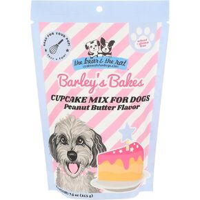 مزيج كب كيك عيد الميلاد من Barley's Bakes للكلاب، نكهة مرق العظام، 7.5 أونصة، خالي من القمح، خالي من الغلوتين، مكونات غذائية حقيقية، صنع في الولايات المتحدة الأمريكية بواسطة The Bear & The Rat