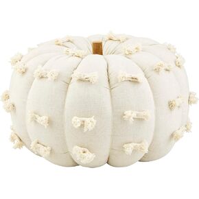 Mud Pie Dot Pumpkin Sitter, Large, 12 1/2" x 10" x 10"