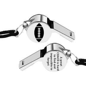 FAADBUK Rugby Coach Whistles A Great Coach is Hard to Find and Impossible to Forget Whistles with Lanyard Thank You Gift